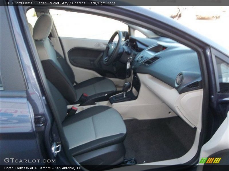 Violet Gray / Charcoal Black/Light Stone 2013 Ford Fiesta S Sedan