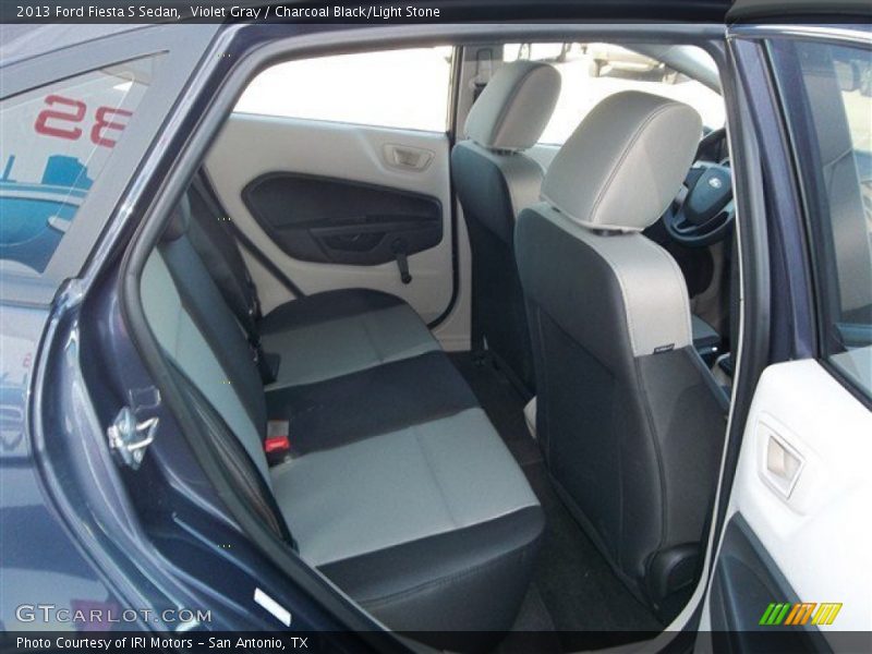 Violet Gray / Charcoal Black/Light Stone 2013 Ford Fiesta S Sedan