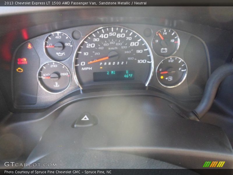  2013 Express LT 1500 AWD Passenger Van LT 1500 AWD Passenger Van Gauges