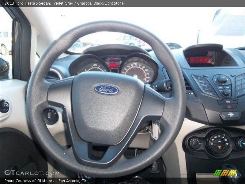 Violet Gray / Charcoal Black/Light Stone 2013 Ford Fiesta S Sedan
