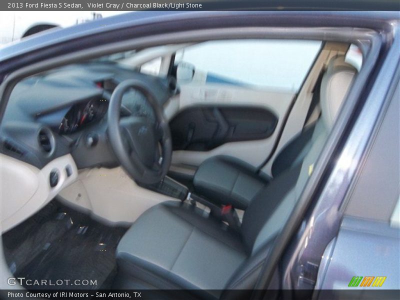 Violet Gray / Charcoal Black/Light Stone 2013 Ford Fiesta S Sedan