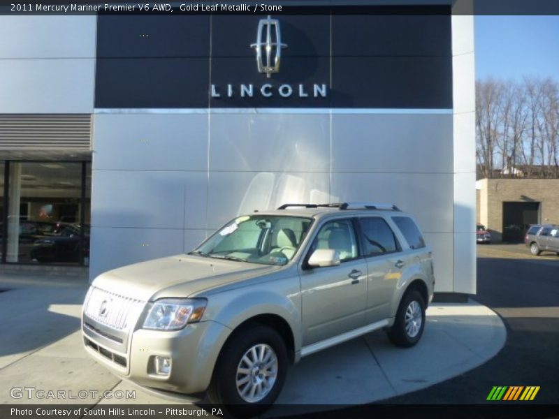 Gold Leaf Metallic / Stone 2011 Mercury Mariner Premier V6 AWD