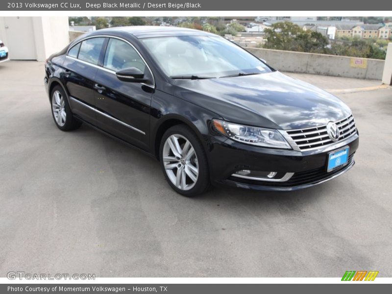 Deep Black Metallic / Desert Beige/Black 2013 Volkswagen CC Lux