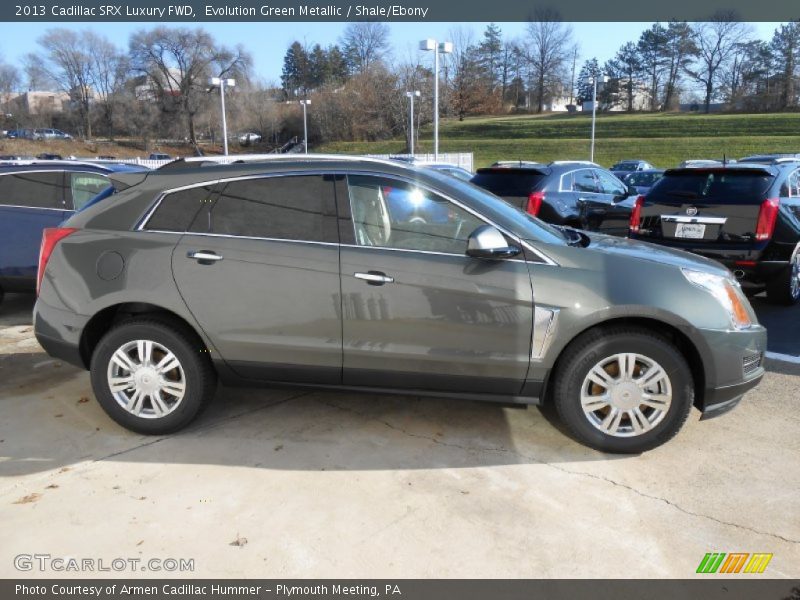 Evolution Green Metallic / Shale/Ebony 2013 Cadillac SRX Luxury FWD