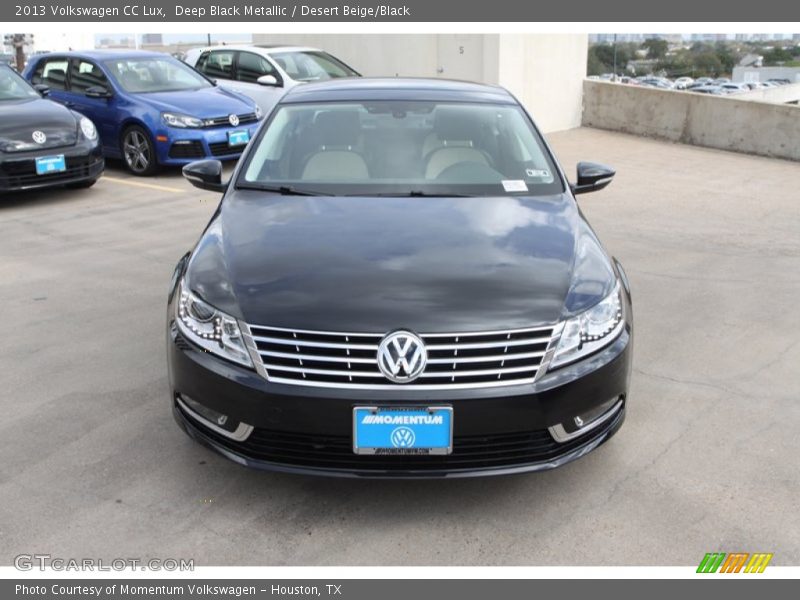 Deep Black Metallic / Desert Beige/Black 2013 Volkswagen CC Lux