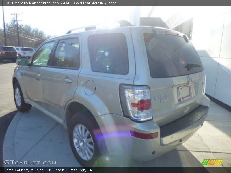 Gold Leaf Metallic / Stone 2011 Mercury Mariner Premier V6 AWD