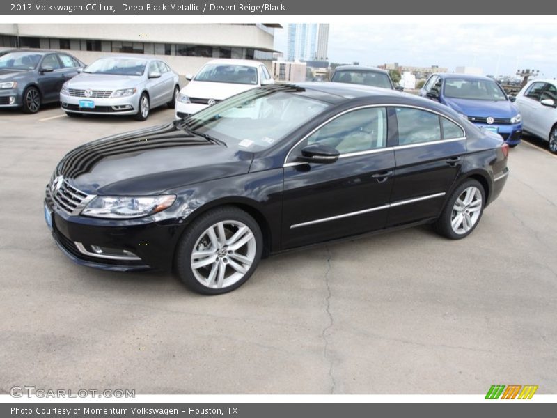 Deep Black Metallic / Desert Beige/Black 2013 Volkswagen CC Lux