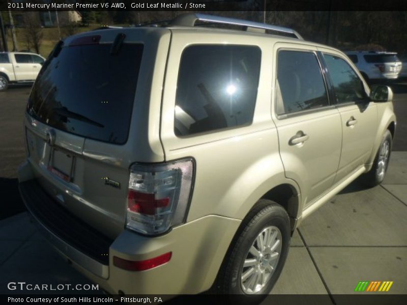 Gold Leaf Metallic / Stone 2011 Mercury Mariner Premier V6 AWD