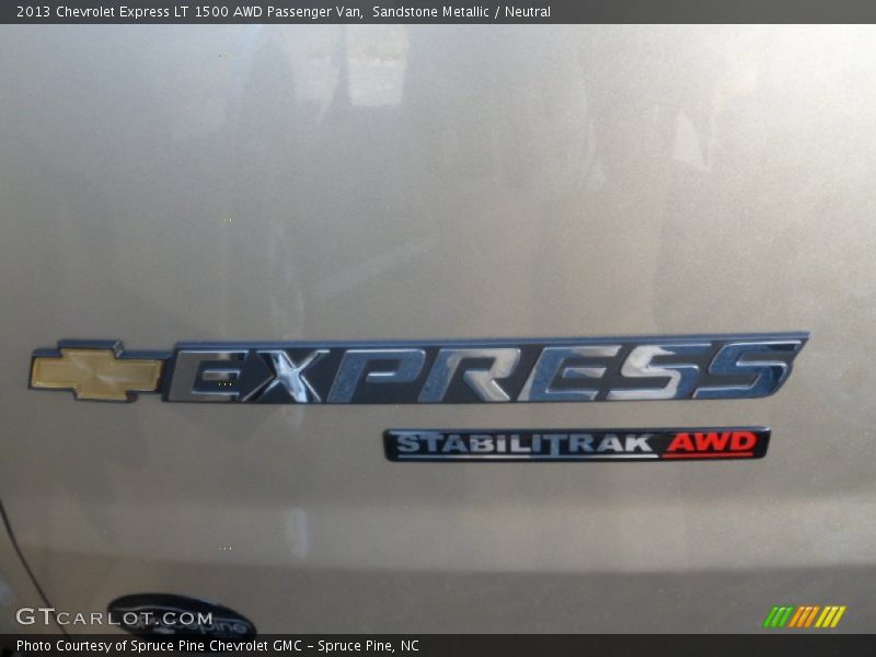 Sandstone Metallic / Neutral 2013 Chevrolet Express LT 1500 AWD Passenger Van