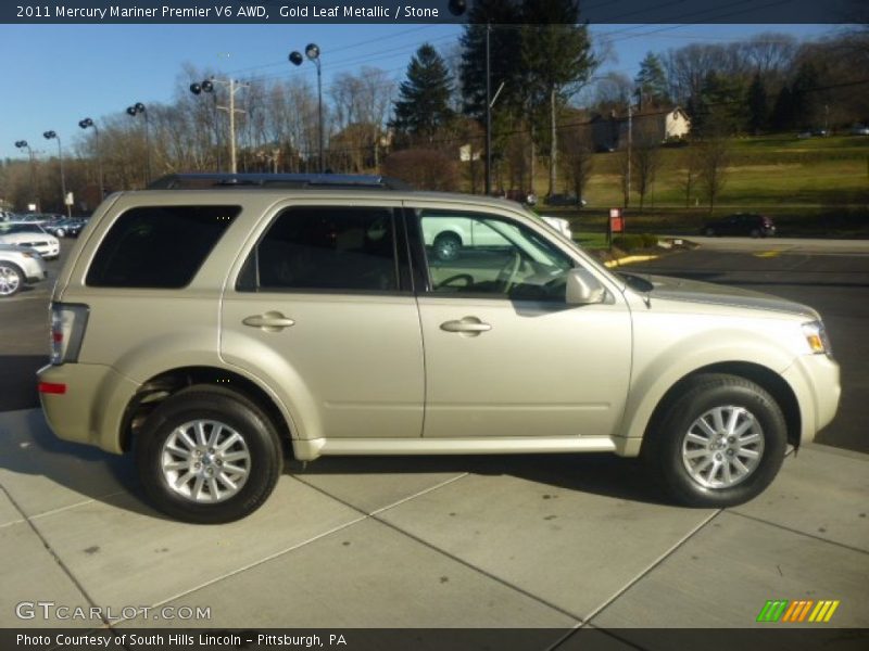Gold Leaf Metallic / Stone 2011 Mercury Mariner Premier V6 AWD