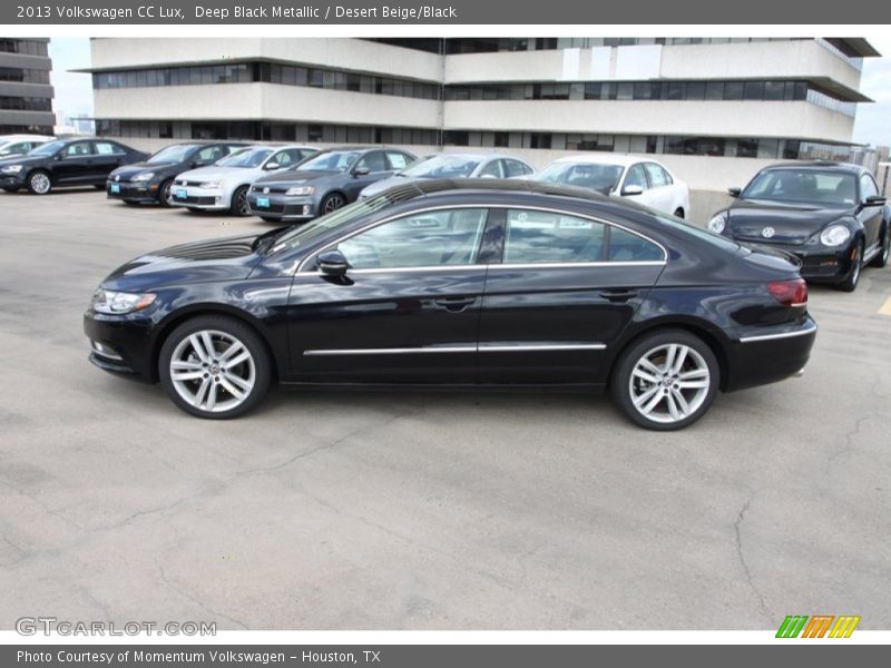 Deep Black Metallic / Desert Beige/Black 2013 Volkswagen CC Lux