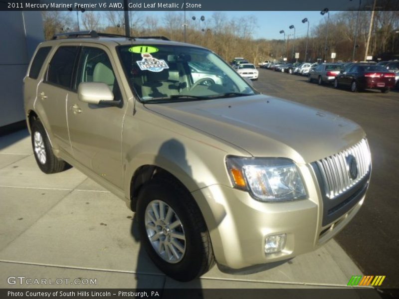 Gold Leaf Metallic / Stone 2011 Mercury Mariner Premier V6 AWD
