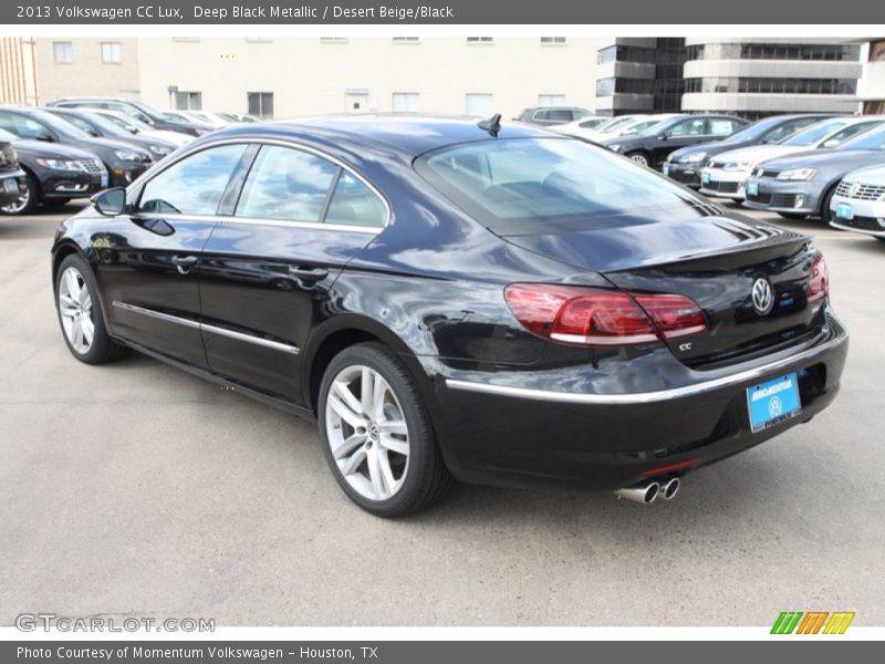 Deep Black Metallic / Desert Beige/Black 2013 Volkswagen CC Lux