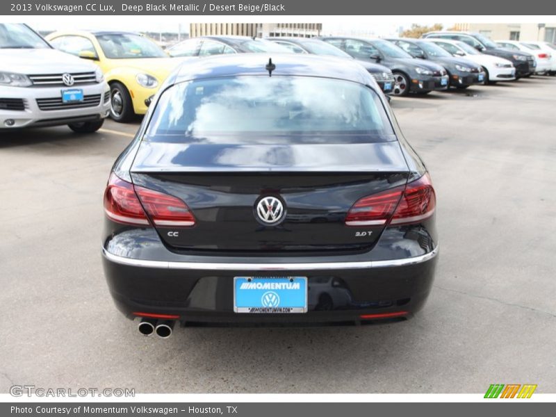 Deep Black Metallic / Desert Beige/Black 2013 Volkswagen CC Lux