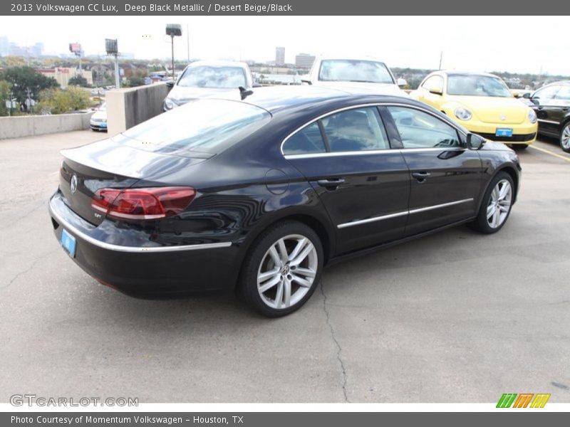 Deep Black Metallic / Desert Beige/Black 2013 Volkswagen CC Lux