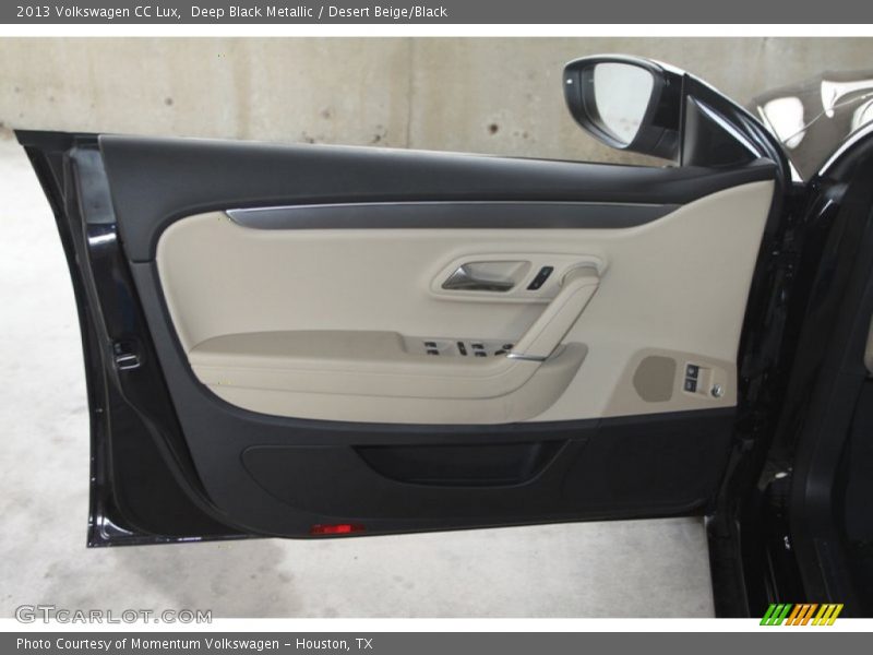 Deep Black Metallic / Desert Beige/Black 2013 Volkswagen CC Lux
