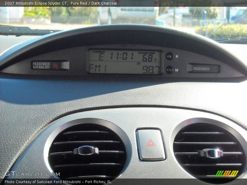 Pure Red / Dark Charcoal 2007 Mitsubishi Eclipse Spyder GT