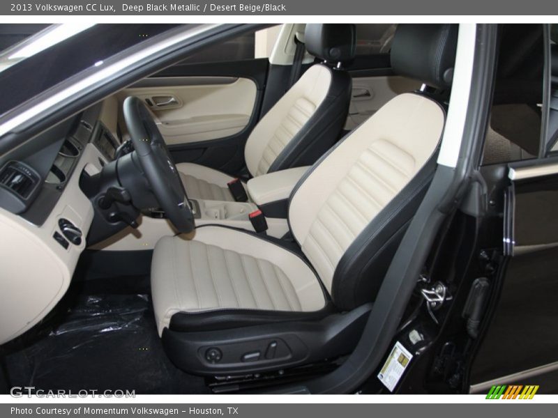 Deep Black Metallic / Desert Beige/Black 2013 Volkswagen CC Lux