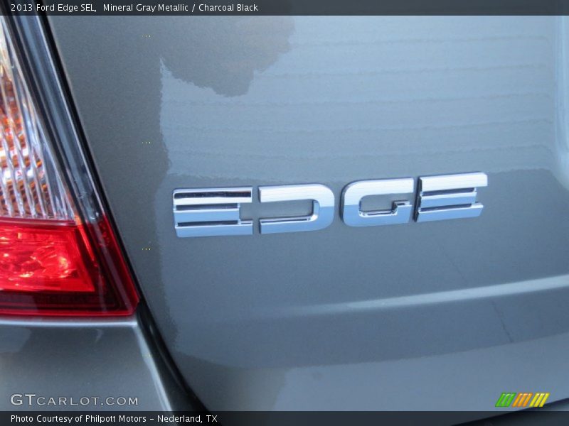 Mineral Gray Metallic / Charcoal Black 2013 Ford Edge SEL