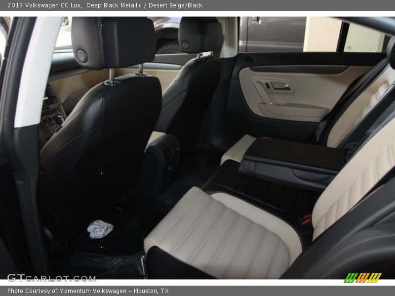 Deep Black Metallic / Desert Beige/Black 2013 Volkswagen CC Lux