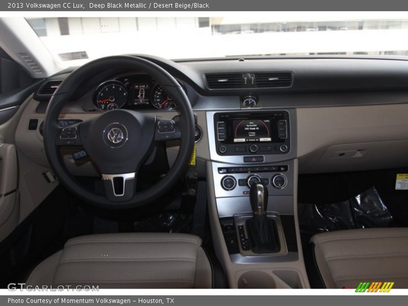 Deep Black Metallic / Desert Beige/Black 2013 Volkswagen CC Lux