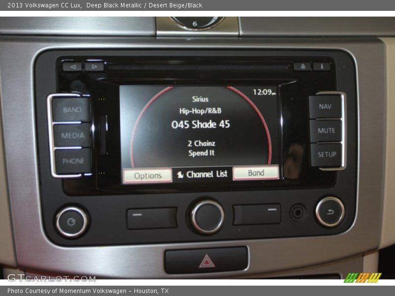 Deep Black Metallic / Desert Beige/Black 2013 Volkswagen CC Lux