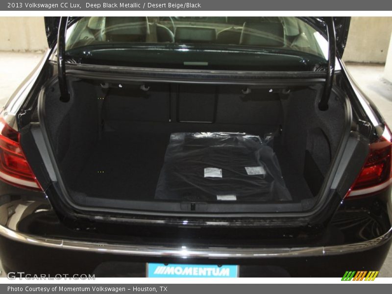 Deep Black Metallic / Desert Beige/Black 2013 Volkswagen CC Lux