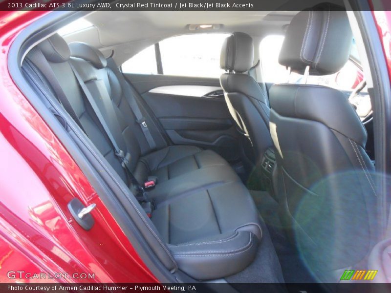 Crystal Red Tintcoat / Jet Black/Jet Black Accents 2013 Cadillac ATS 3.6L Luxury AWD