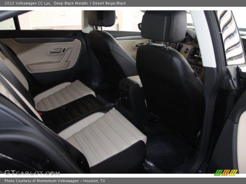 Deep Black Metallic / Desert Beige/Black 2013 Volkswagen CC Lux