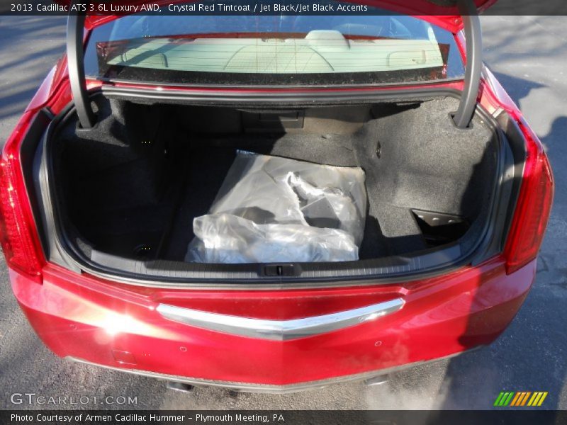 Crystal Red Tintcoat / Jet Black/Jet Black Accents 2013 Cadillac ATS 3.6L Luxury AWD