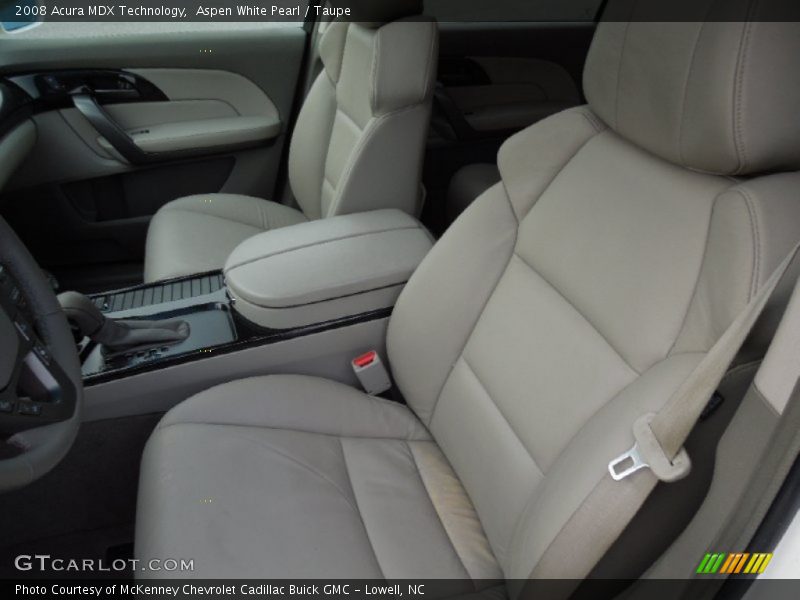 Aspen White Pearl / Taupe 2008 Acura MDX Technology