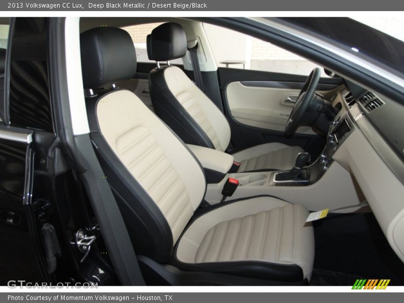 Deep Black Metallic / Desert Beige/Black 2013 Volkswagen CC Lux