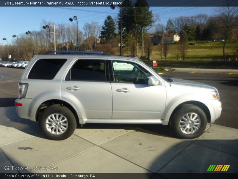 Ingot Silver Metallic / Black 2011 Mercury Mariner Premier V6 AWD