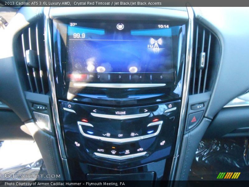 Crystal Red Tintcoat / Jet Black/Jet Black Accents 2013 Cadillac ATS 3.6L Luxury AWD