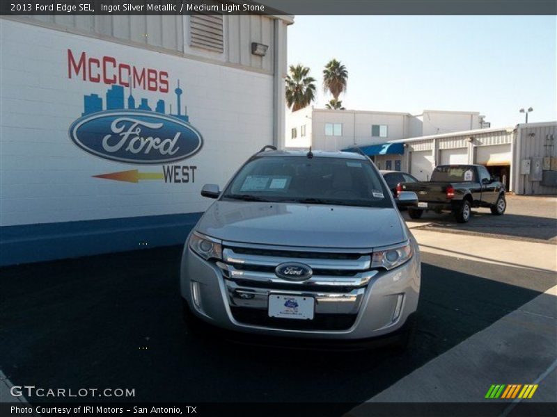 Ingot Silver Metallic / Medium Light Stone 2013 Ford Edge SEL