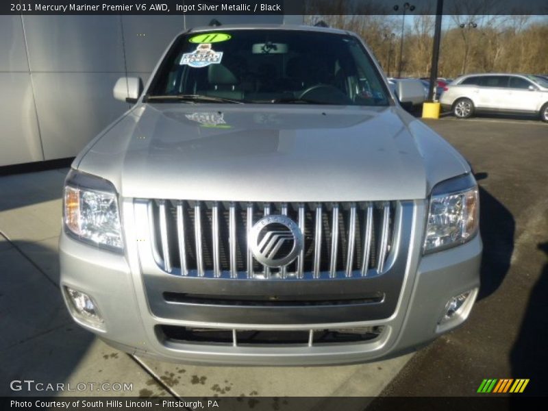 Ingot Silver Metallic / Black 2011 Mercury Mariner Premier V6 AWD