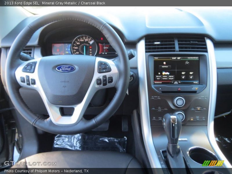 Mineral Gray Metallic / Charcoal Black 2013 Ford Edge SEL