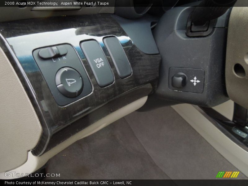 Aspen White Pearl / Taupe 2008 Acura MDX Technology