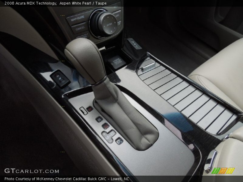 Aspen White Pearl / Taupe 2008 Acura MDX Technology