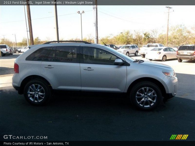 Ingot Silver Metallic / Medium Light Stone 2013 Ford Edge SEL