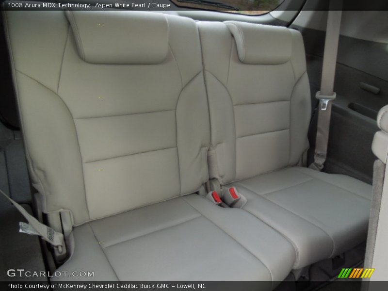Aspen White Pearl / Taupe 2008 Acura MDX Technology
