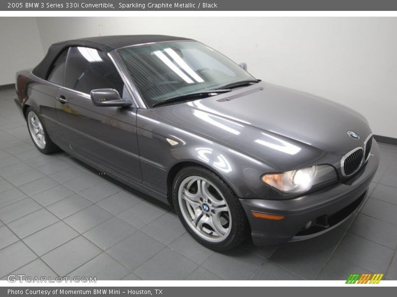Sparkling Graphite Metallic / Black 2005 BMW 3 Series 330i Convertible