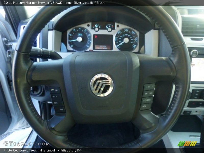 Ingot Silver Metallic / Black 2011 Mercury Mariner Premier V6 AWD