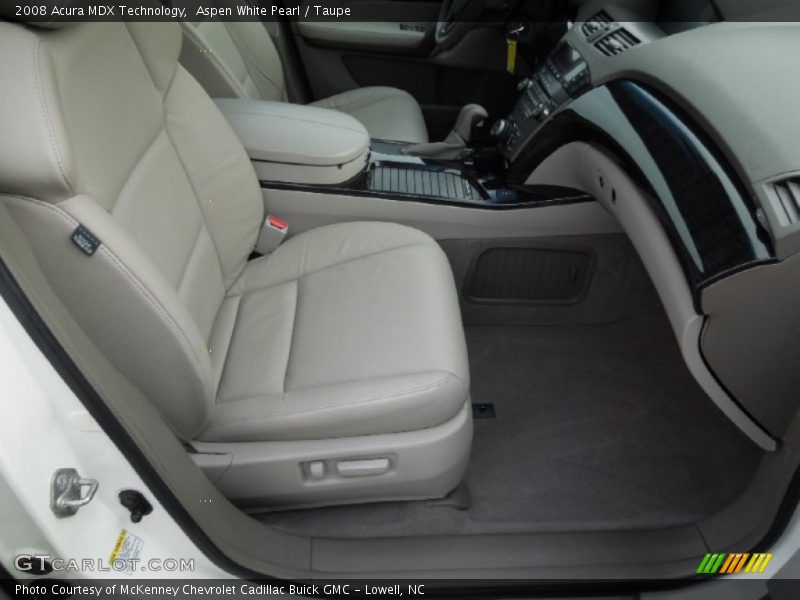 Aspen White Pearl / Taupe 2008 Acura MDX Technology