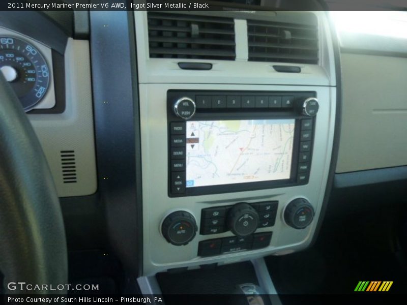 Ingot Silver Metallic / Black 2011 Mercury Mariner Premier V6 AWD