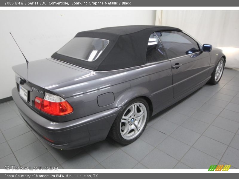 Sparkling Graphite Metallic / Black 2005 BMW 3 Series 330i Convertible