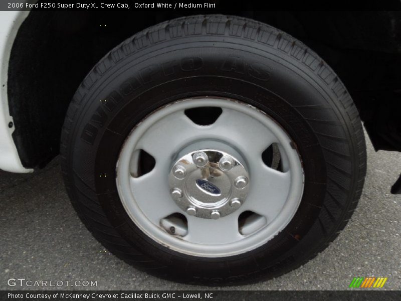 Oxford White / Medium Flint 2006 Ford F250 Super Duty XL Crew Cab