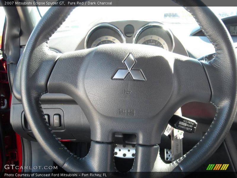 Pure Red / Dark Charcoal 2007 Mitsubishi Eclipse Spyder GT