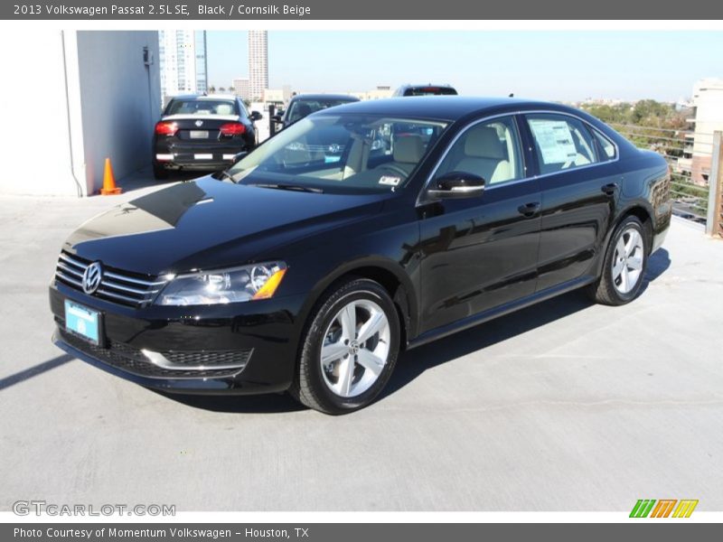 Black / Cornsilk Beige 2013 Volkswagen Passat 2.5L SE
