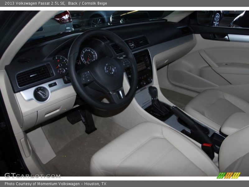 Black / Cornsilk Beige 2013 Volkswagen Passat 2.5L SE